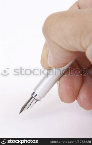 Holding a pen