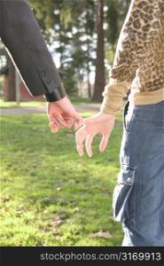 Holding Hands In The Park