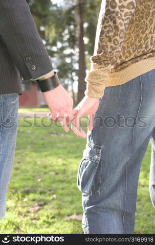 Holding Hands In The Park