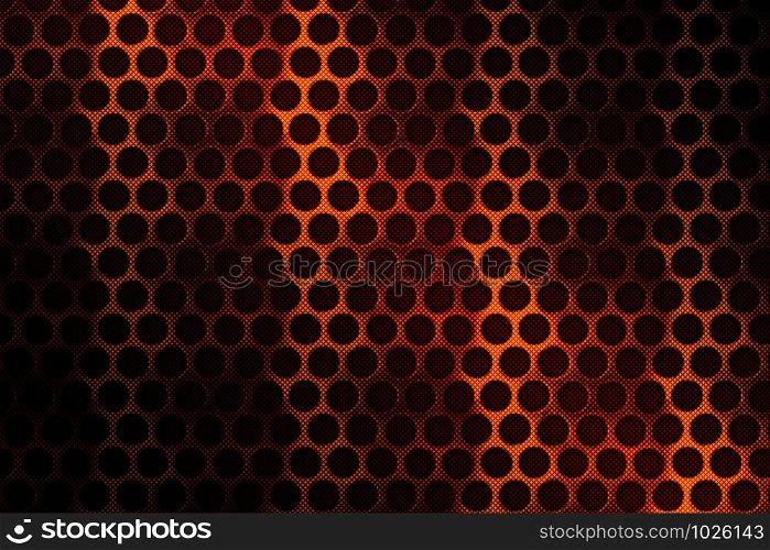 holes in black metal textured background