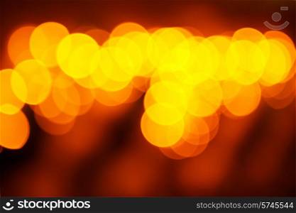 Holiday abstract red and yellow lights can be used for background