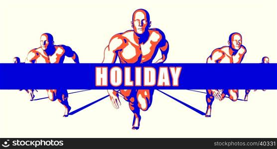 Holiday as a Competition Concept Illustration Art. Holiday