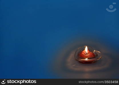 holiday burning candlestick