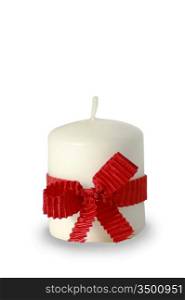 holiday candlestick isolated on a white background