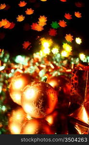 holiday gifts background warm stars