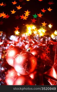 holiday gifts background warm stars