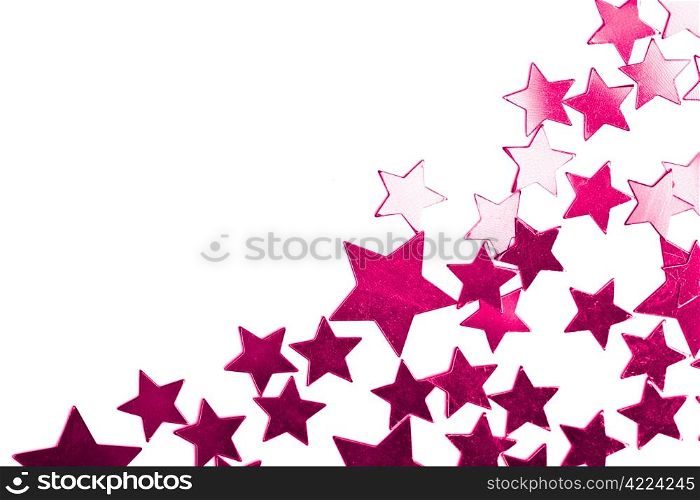 holiday purple stars isolated