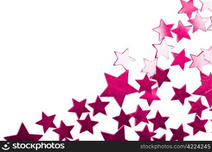 holiday purple stars isolated