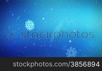 Holiday Spirit Snowflakes HD Video Animation. Themes: seasons, winter, holidays, occassions, snow, backgrounds, festivities...