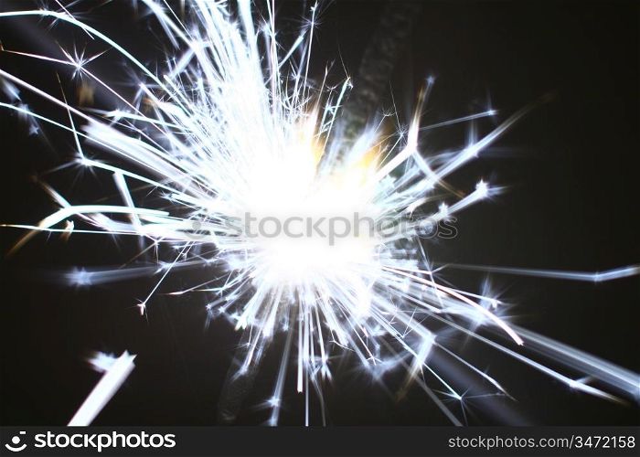 holiday stars sparkler abstract macro close up