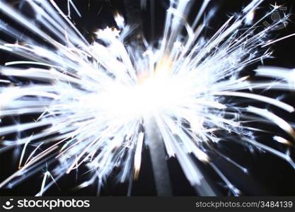 holiday stars sparkler abstract macro close up
