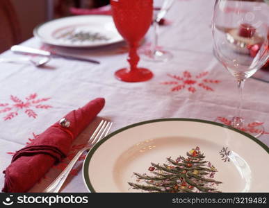 Holiday Table Setting