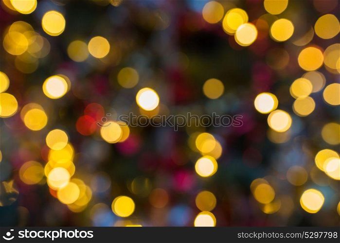 holidays and background concept - blurred christmas lights. blurred christmas lights background