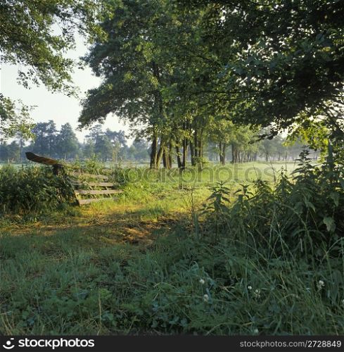 Holland, landscape at sunrise