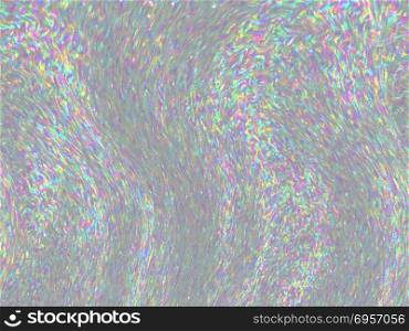 Holographic Texture Illustration. Iridescent holographic texture as abstract digital background.