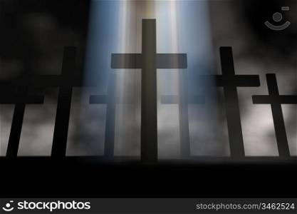 holy cross 3d abstract religion concept