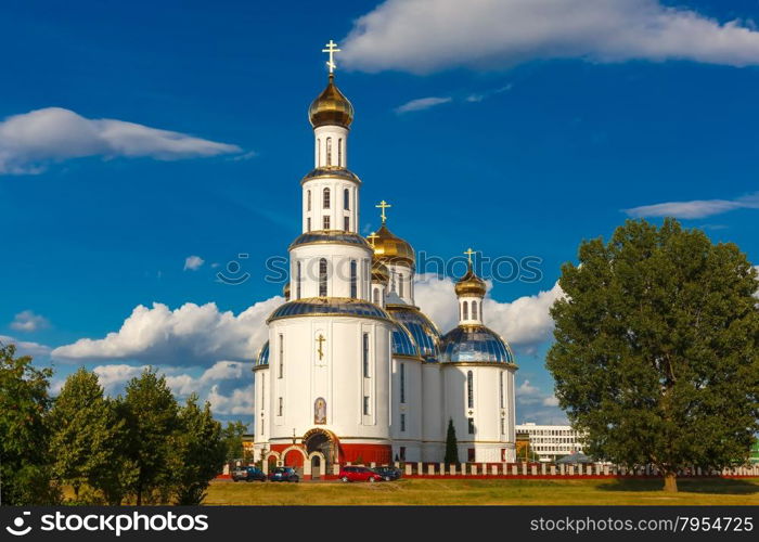 Holy Resurrection Cathedral in Brest at summer day, Belarus