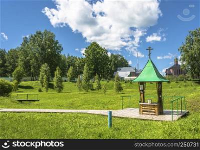 Holy source of St. Pachomius Nerekhtsky in the village of Trinity, Nerekhta district, Kostroma region, Russia.