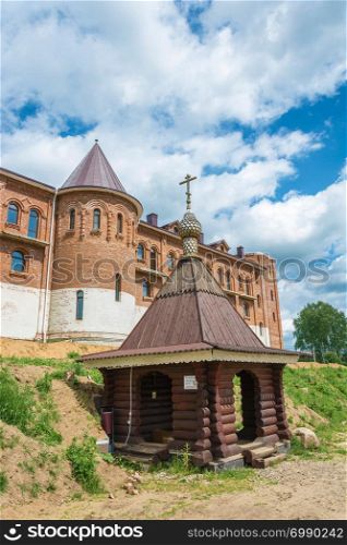 Holy source of St. Sergius of Radonezh, Anthony and Theodosius of the Caves, Solba, Pereslavl district, Yaroslavl region, Russia.