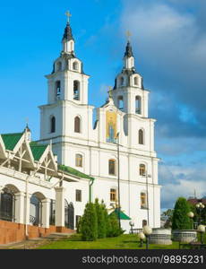 Holy Spirit Cathedral in Old Town of Minsk, Belarus