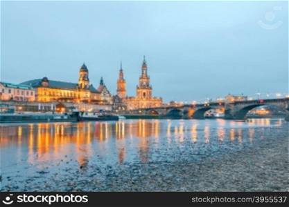 Holy Trinity Cathedral and bell tower of the Hofkirche in Dresden, Germany.