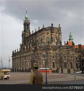 Holy trinity church on Theaterplatz square in Dresden, Germany&#xA;