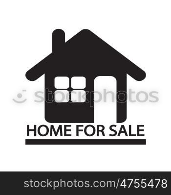 Home For Sale icon Illustration design