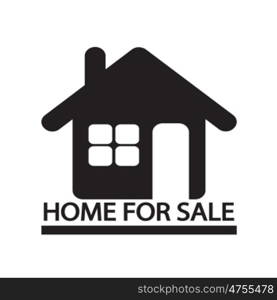 Home For Sale icon Illustration design