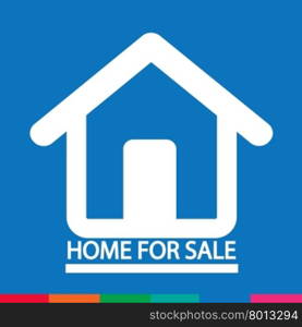 Home For Sale icon Illustration design