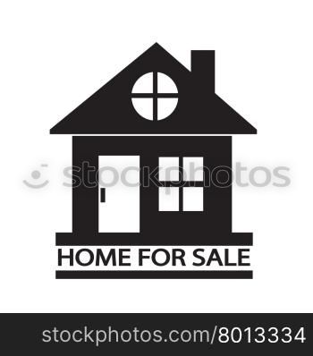 Home For Sale icon Illustration design