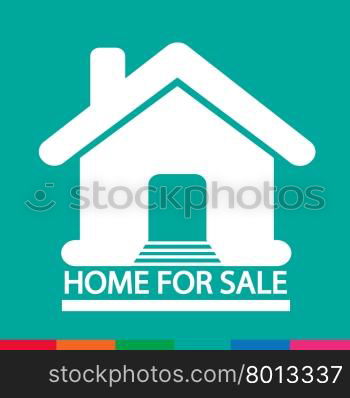 Home For Sale icon Illustration design