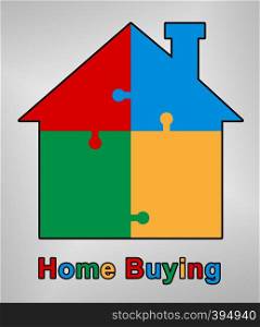 Home Or House Buying Guide Symbol Means Real Estate Guidebook For Purchasing Investments Or Accomodation - 3d Illustration