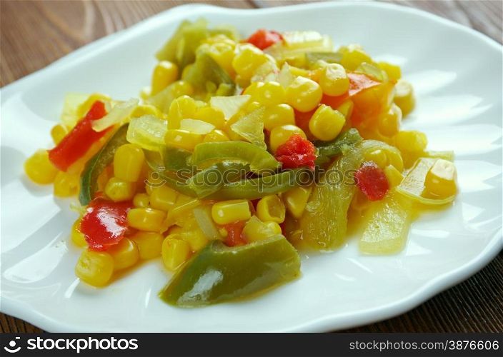 Homemade Canned Pickled Corn relish