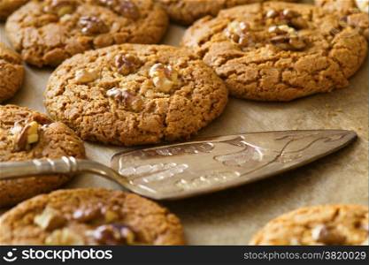 homemade cookies with walnuts