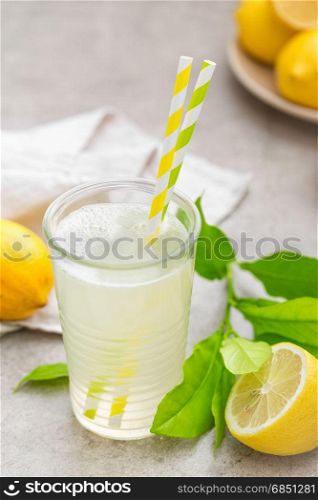 Homemade fresh lemonade