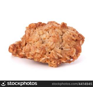 Homemade oats cookies isolated on white background cutout
