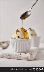 Homemade Organic Vanilla Ice Cream.. Vanilla Ice Cream.