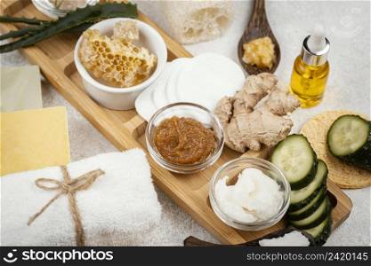 homemade treatment ingredients arrangement