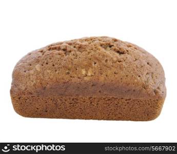 Homemade Zucchini Bread Isolated On White Background