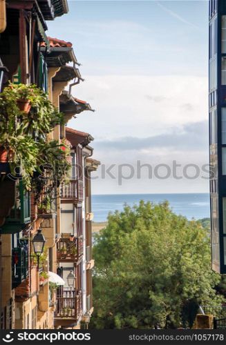 Hondarribia, a picturesque village on basque coast of spain