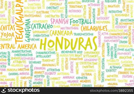 Honduras as a Country Abstract Art Concept