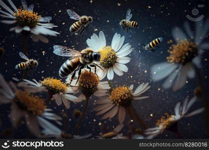 Honey bee creative poster design