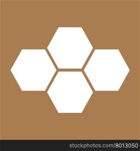 Honey Comb Icon Illustration design