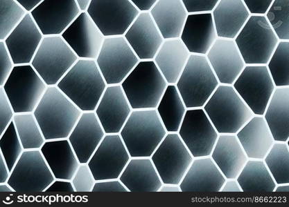 Honey comb seamless textile pattern 3d illustrated