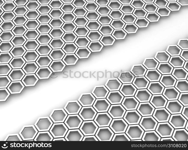 Honeycomb. Background. 3d