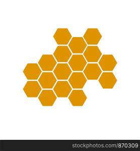 honeycomb bee icon on white background. honeycomb icon for your web site design, logo, app, UI. flat style. honey comb sign.