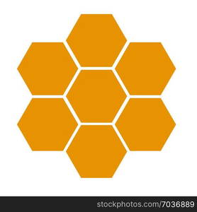 Honeycomb icon in cartoon style isolated on white background. Product ...