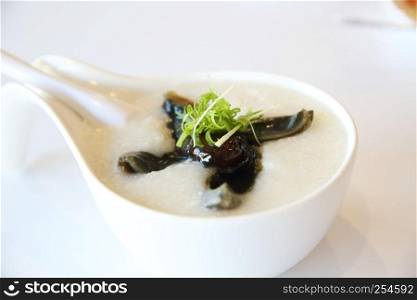 Hong kong food rice porridge