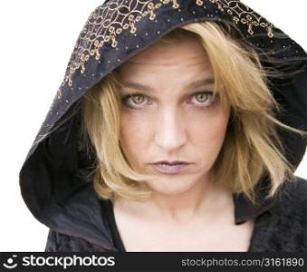 Hooded woman