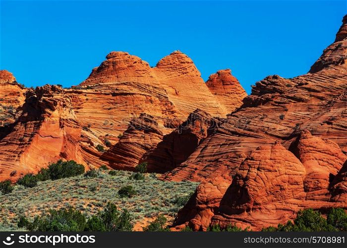 Hoodoo formations in Utah, USA.